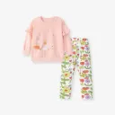 ست بلوز شلوار بچگانه دخترانه little maven طرح flowers (مناسب کودکان 2 تا 7 سال)