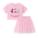 تاپ دامن دخترانه برند Little Maven طرح بالرین Love to Dance (مناسب ۱۸ ماه تا ۸ سال)